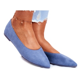 SEA Bailarinas Mujer Eco-Suede Azul Bellissima
