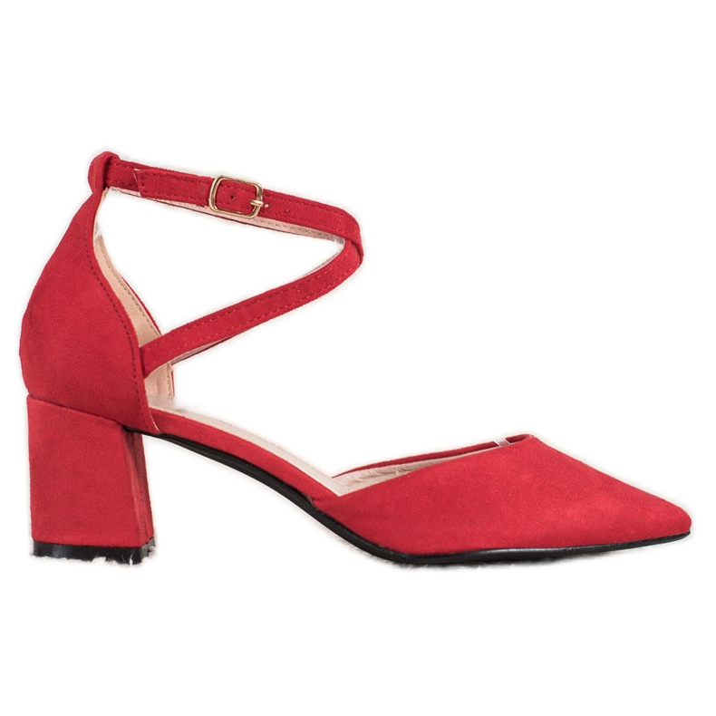 Evento Bombas de gamuza rojo