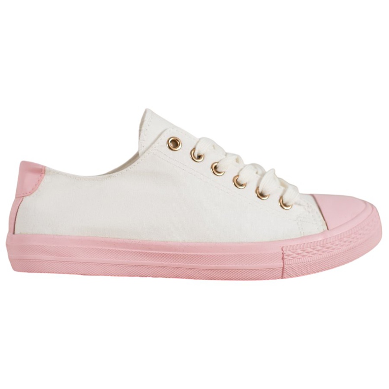 SHELOVET Zapatillas Textiles blanco rosado SHELOVET Zapatillas Textiles blanco rosado