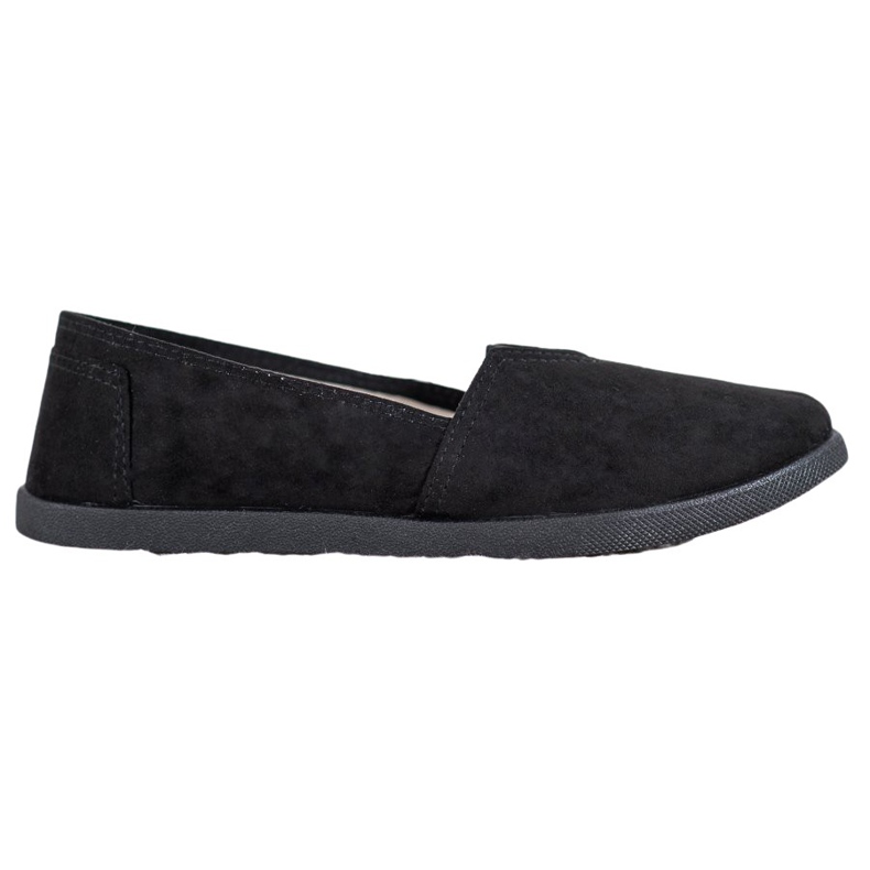 SHELOVET Slipons de gamuza negro