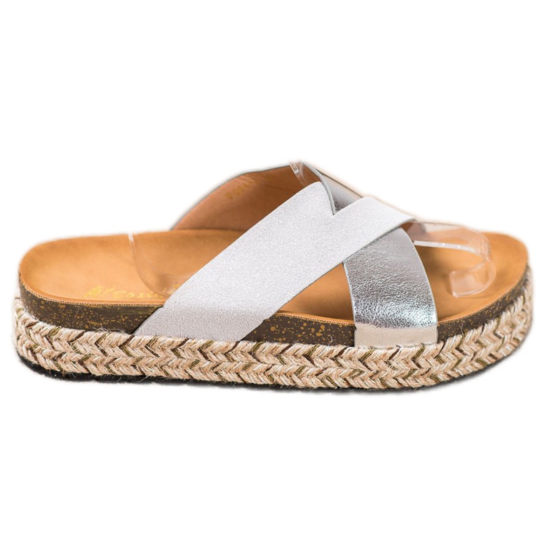 SHELOVET Zapatillas en la plataforma gris