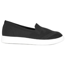 Via Giulia  Slipons en la plataforma negro