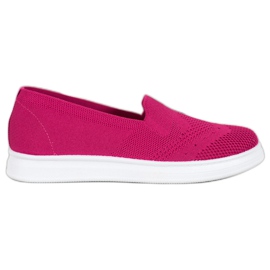 Via Giulia  Slipons en la plataforma rosado