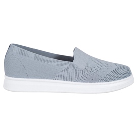 Via Giulia  Slipons en la plataforma gris Via Giulia  Slipons en la plataforma gris