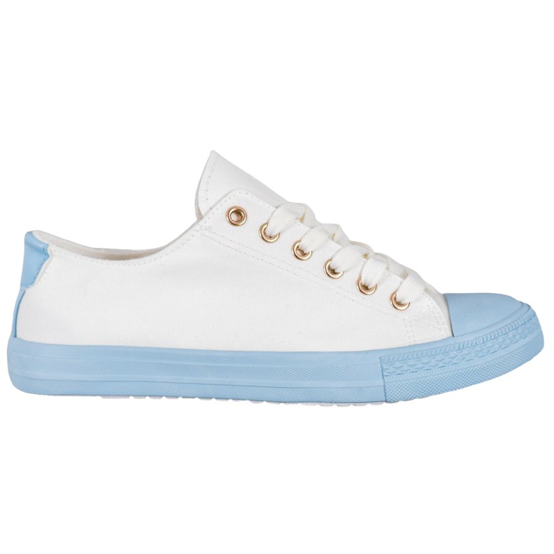 SHELOVET Zapatillas Textiles blanco azul