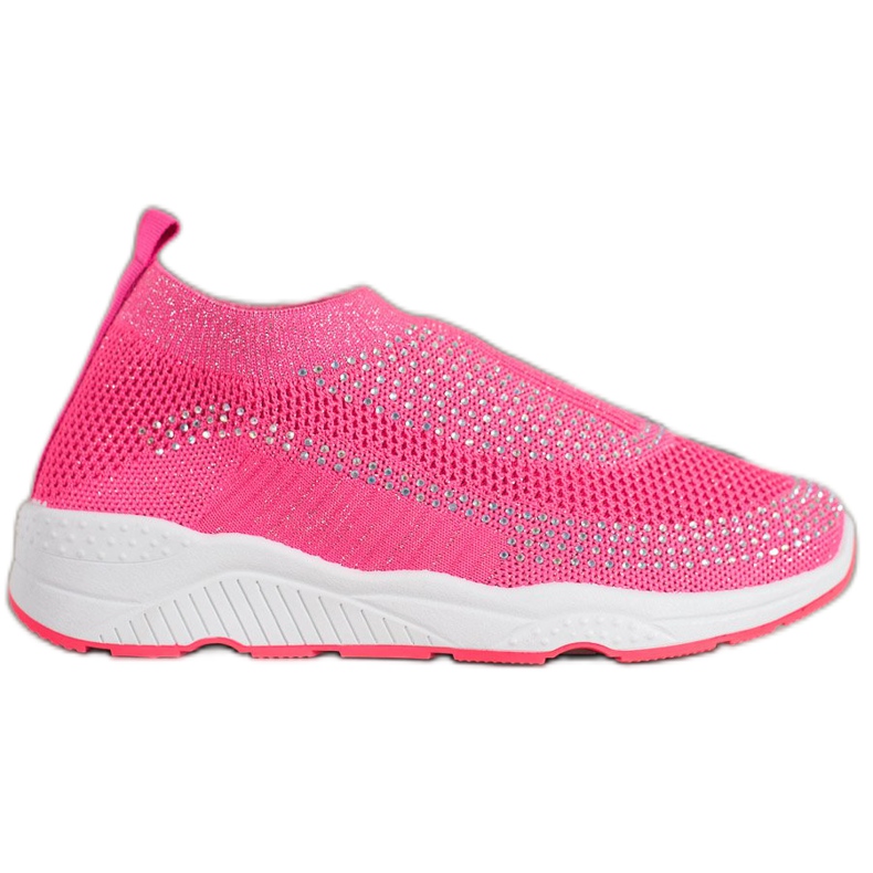 Zapatillas rosas sin cordones rosado