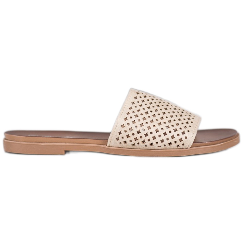Renda Zapatillas caladas marrón