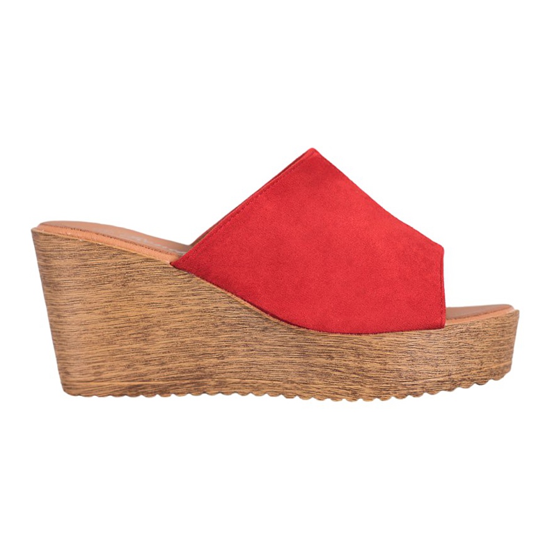 Renda Sandalias de tacón rojo Renda Sandalias de tacón rojo