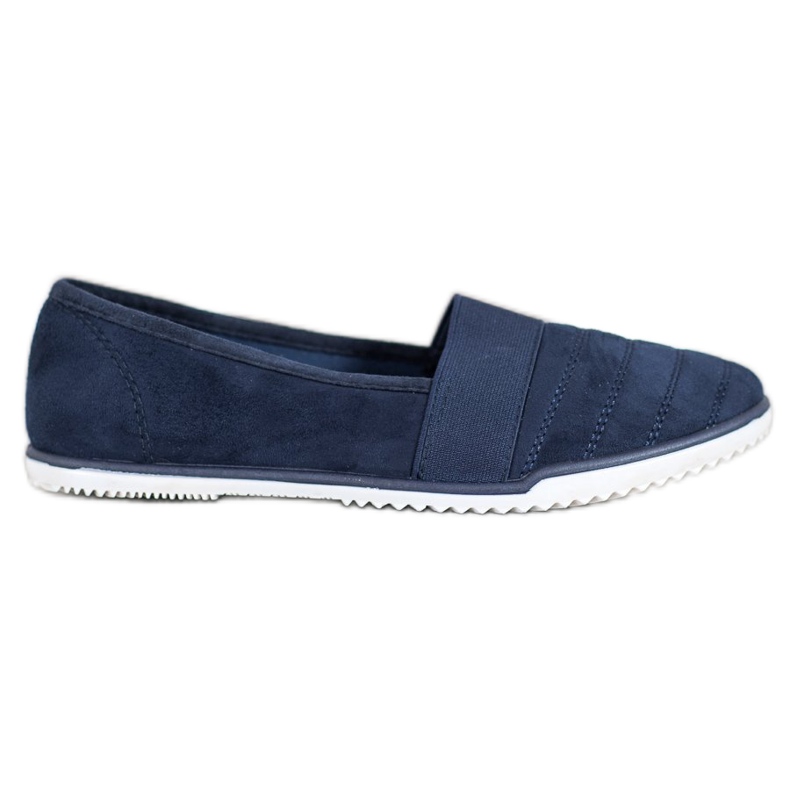 Bona Zapatos sin cordones de gamuza azul