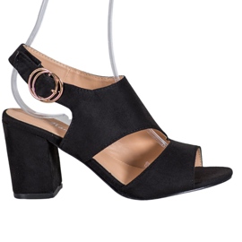 Mannika Sandalias de tacón negras negro