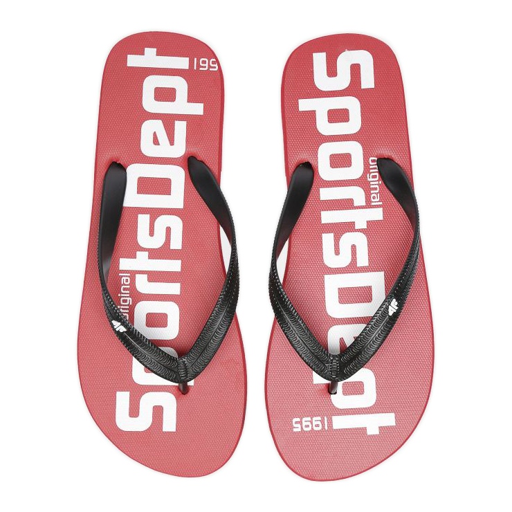 Chanclas 4F M H4L20 KLM006 negro rojo