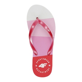 Chanclas 4F W H4L20 KLD004 blanco rojo