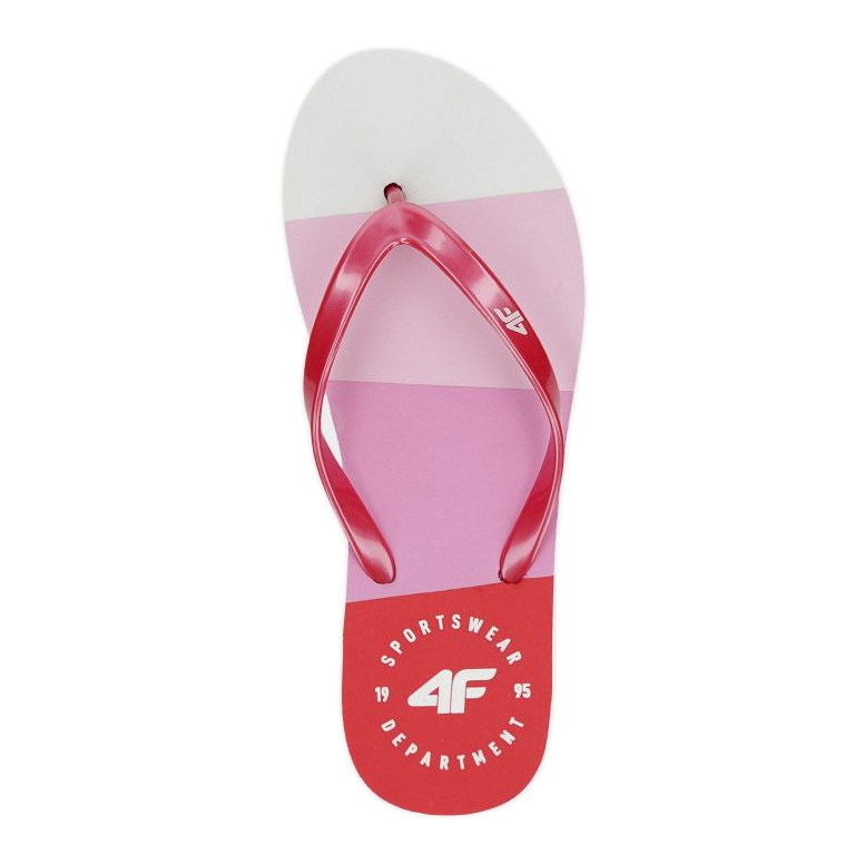 Chanclas 4F W H4L20 KLD004 blanco rojo Chanclas 4F W H4L20 KLD004 blanco rojo