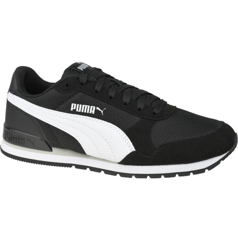 Puma St Runner v2 Mesh Jr 367135-06 blanco negro Puma St Runner v2 Mesh Jr 367135-06 blanco negro