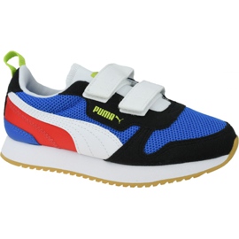 Puma R78 V Ps Jr 373617-03 blanco negro rojo azul Puma R78 V Ps Jr 373617-03 blanco negro rojo azul