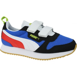 Puma R78 V Ps Jr 373617-03 blanco negro rojo azul