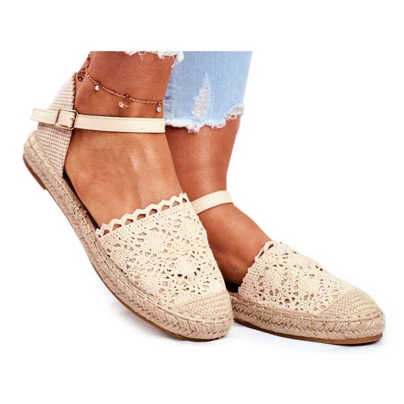 Alpargatas De Mujer Con Plataforma Beige Vienna
