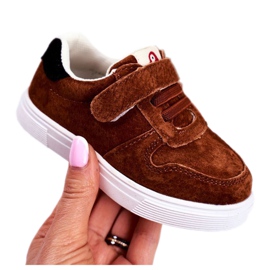 Apawwa Zapatillas de niños con velcro y velcro Trelmo marrón Apawwa Zapatillas de niños con velcro y velcro Trelmo marrón