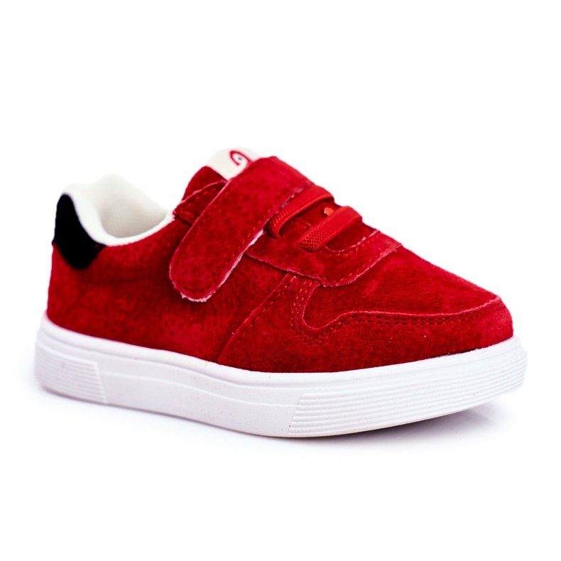 Apawwa Zapatillas Infantiles Ante Velcro Rojo Trelmo