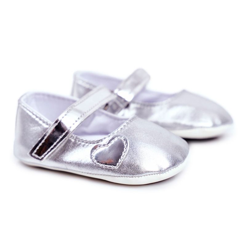 Apawwa Deportivas Infantiles con Velcro Bautismo Plata Bellawa gris