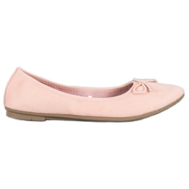 Diamantique Bailarinas De Ante Casual multicolor rosado