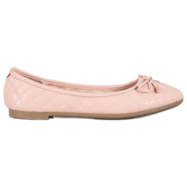 Diamantique Bailarinas acolchadas multicolor rosa