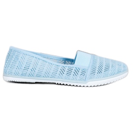 Bona Zapatos calados sin cordones azul