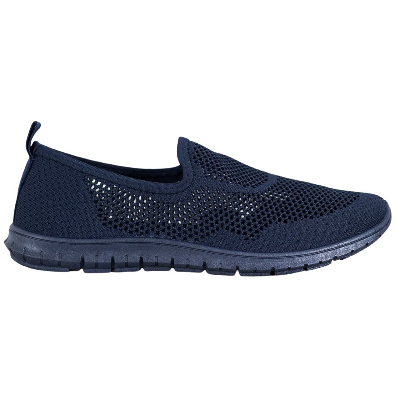 Bona Slipons calados azul marino azul