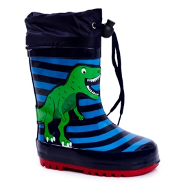 Apawwa Botas de agua de goma azul marino para niños Mordeso Dinosaur marina verde Apawwa Botas de agua de goma azul marino para niños Mordeso Dinosaur marina verde