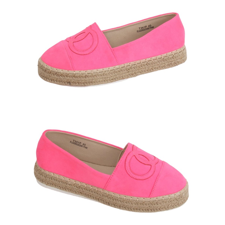 Alpargatas de mujer Neon T341P Rosa Fluorescente rosado