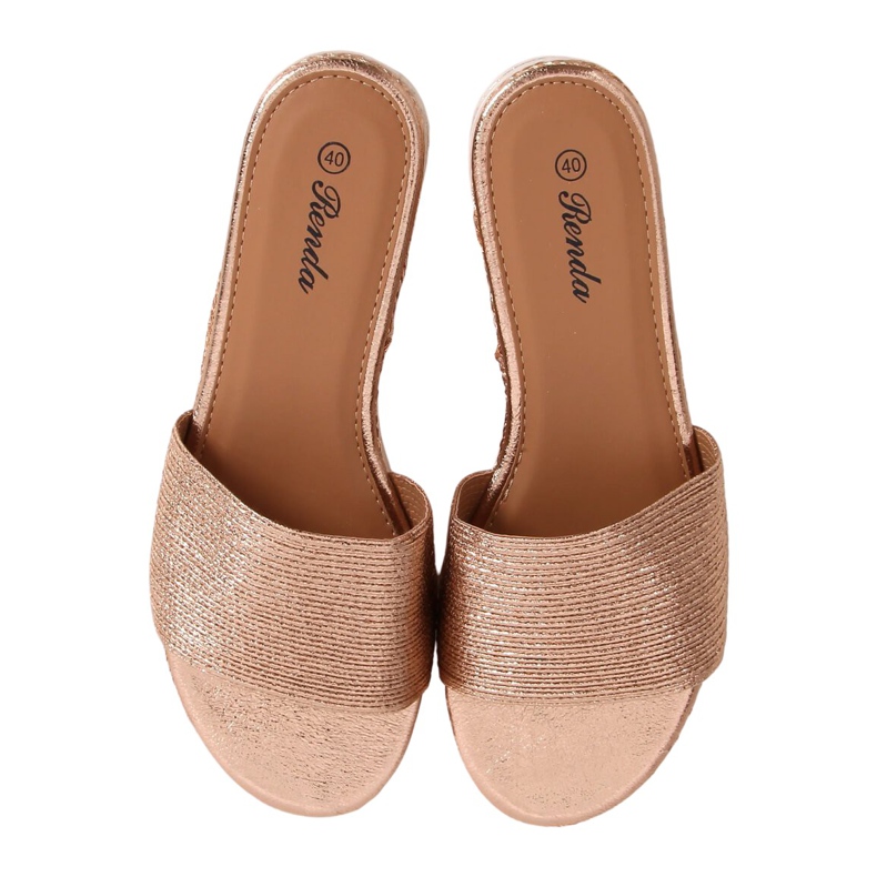 Zapatillas de mujer Champagne 222-32 Champagne dorado