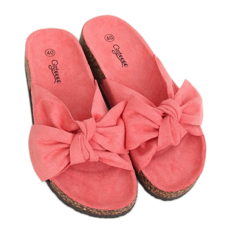 Pantuflas de corcho coral G-580 Coral rosado