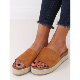 Pantuflas alpargatas camel 10-215 Camel marrón
