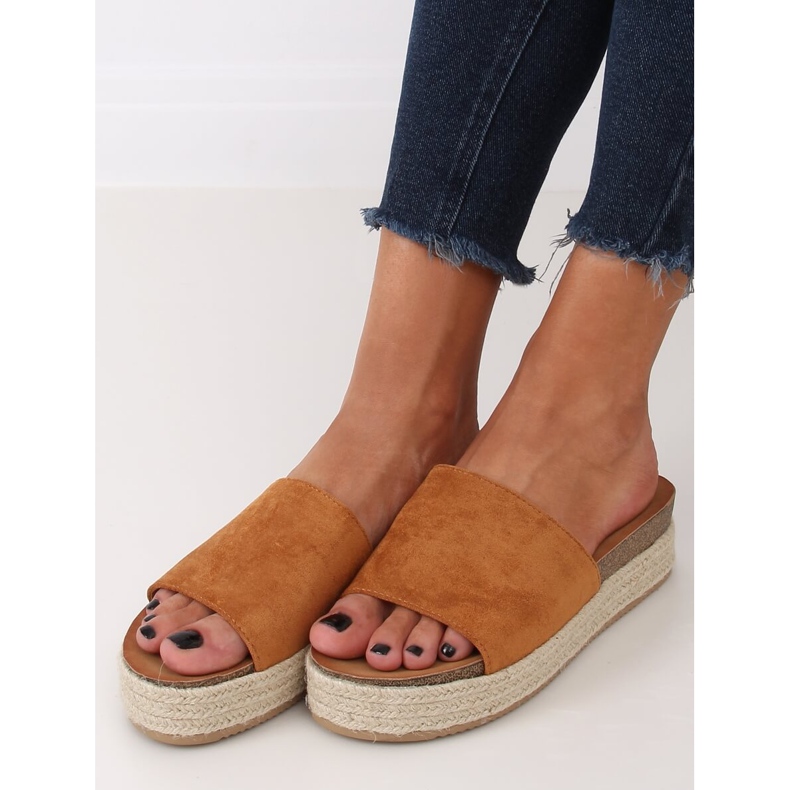 Pantuflas alpargatas camel 10-215 Camel marrón