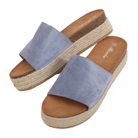 Pantuflas alpargatas azules 10-215 Azul Pantuflas alpargatas azules 10-215 Azul