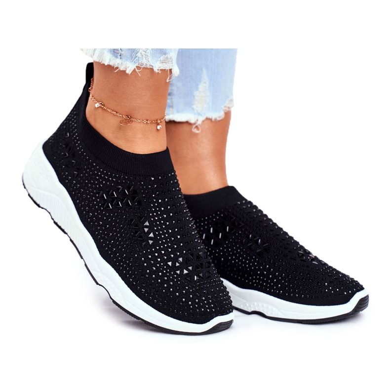Zapatillas Deportivas Mujer Negros Claro Santol Rhinestones Zapatillas Deportivas Mujer Negros Claro Santol Rhinestones