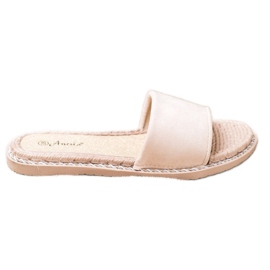 Anesia Paris Zapatillas de gamuza beige