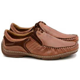 KOMODO Mocasines Hombre Clásicos en Piel Marrón Pedro
