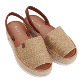 Sandalias alpargatas doradas WH935 Dorado Sandalias alpargatas doradas WH935 Dorado