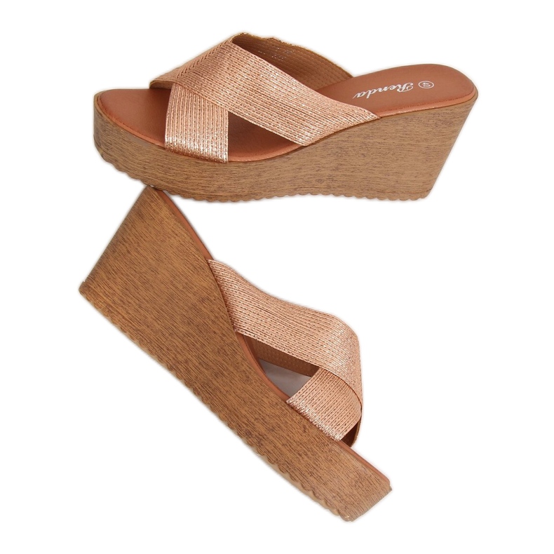 Zapatilla cuña Champagne 10-235 Champagne beige