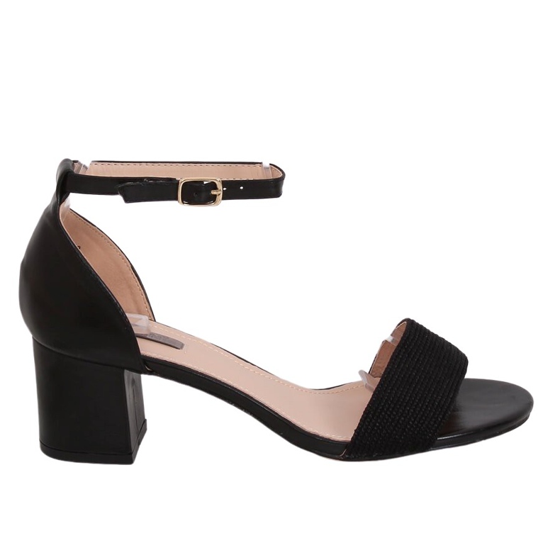 Sandalias de tacón negras 8160 Black negro