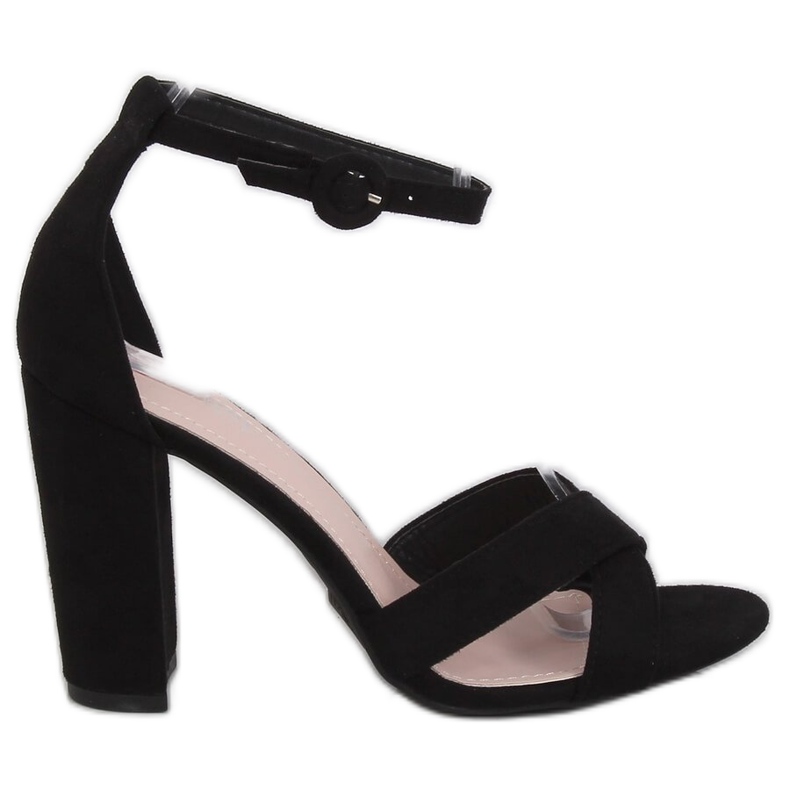 Sandalias negras en el poste TU133P Negro
