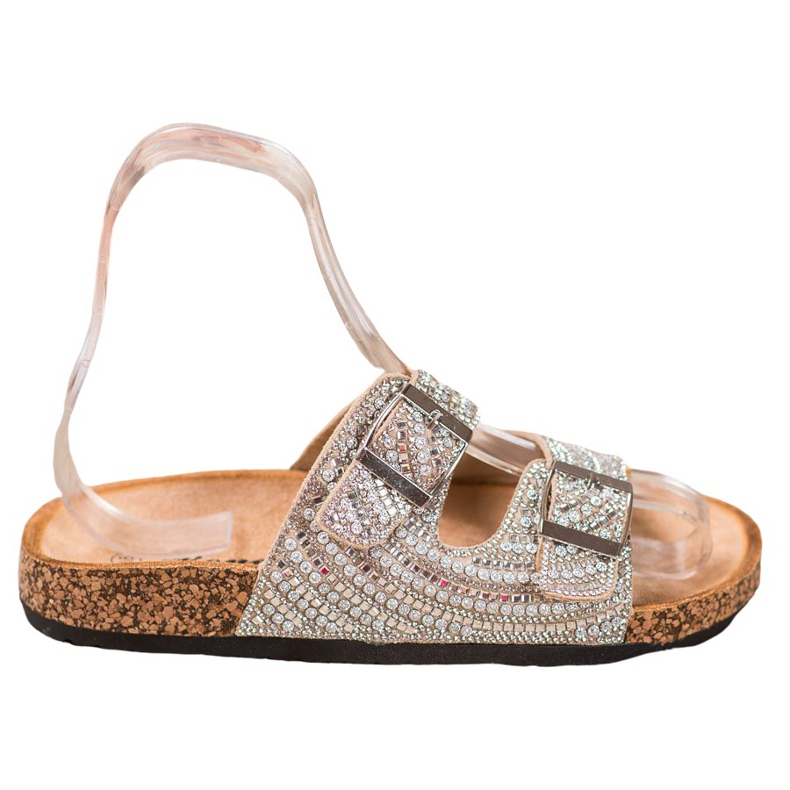 Bona Zapatillas con estilo con hebilla dorado Bona Zapatillas con estilo con hebilla dorado