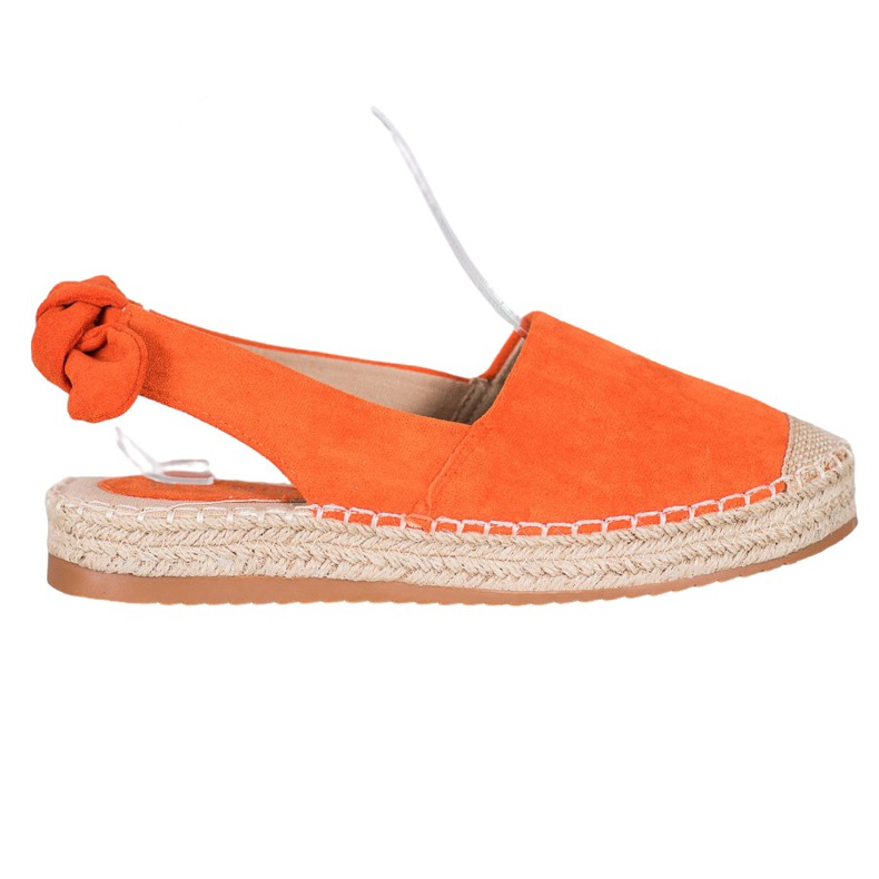 Nio Nio Alpargatas Con Tacón Descubierto naranja