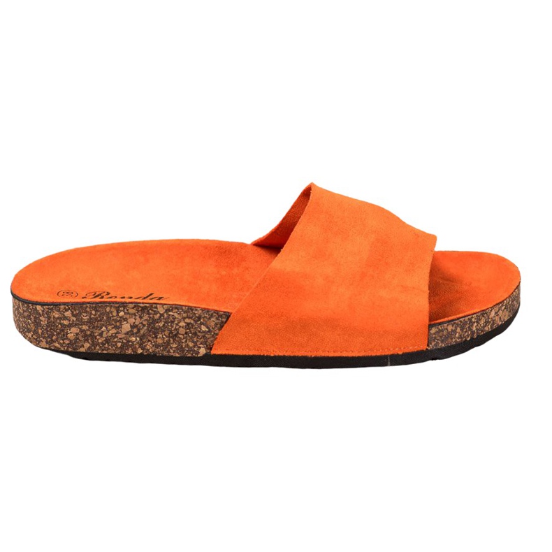 Renda Pantuflas naranjas