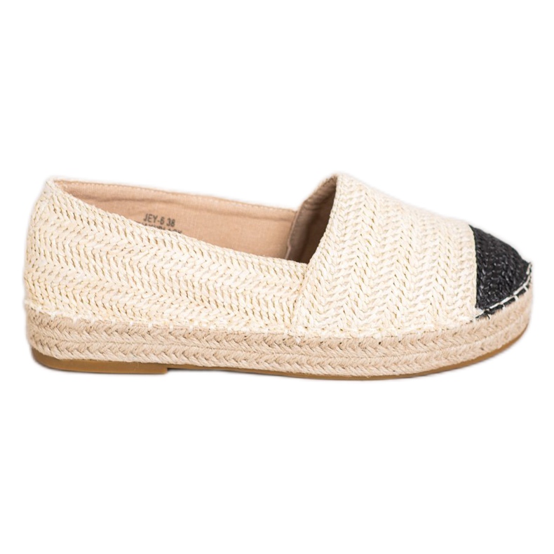 SHELOVET Alpargatas de moda en la plataforma beige