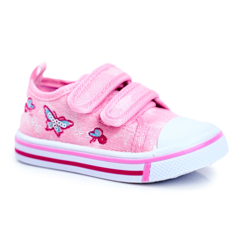 Le Scarpe Deportivas Infantiles Velcro Junalo Rosa rosado
