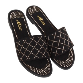 Pantuflas negras de mujer negras Q-85 Black negro