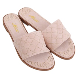 Zapatillas rosa mujer rosa Q-85 Pink rosado