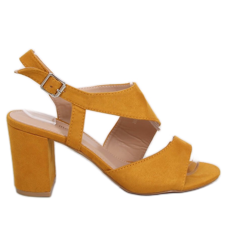 Sandalias en el poste miel 2800 Amarillo